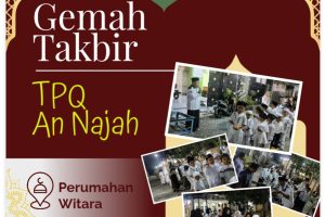 Takbir Keliling Idul Adha 1446 H: Takmir dan Paguyuban Libatkan Santri TPQ An-Najah untuk Rayakan Kemenangan Bersama.